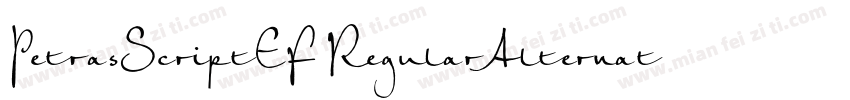 PetrasScriptEF RegularAlternate字体转换